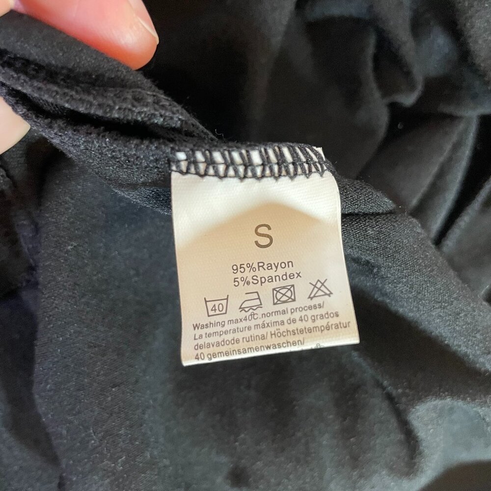 NWT Adome Mini Sexy Strappy Dress Black Sleeveless Spaghetti Straps Size S - Picture 9 of 9